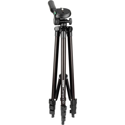 Sunpak TravelMate 50/B 50" Tripod for Cameras Smartphones and GoPro - Black