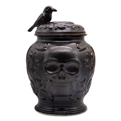 OrnamentallyYou Gothic Urn 8" Cookie Jar, Ceramic Halloween Kitchen Decoration — фото 5