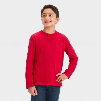 Boys' Long Sleeve Textured T-Shirt - Cat & Jack™