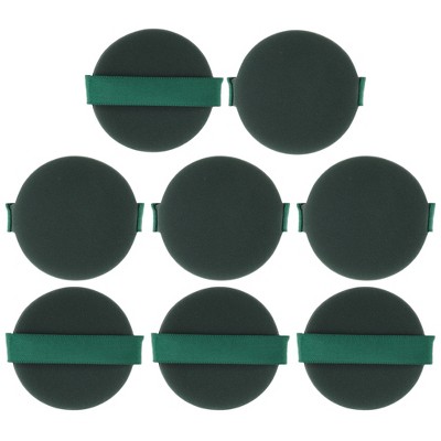 Unique Bargains Round Powder Puff Set Green 8 Pcs : Target