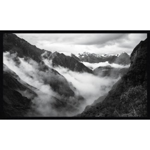 Amanti Art 42"x25" Inca Trail by Pete Olsen Framed Wall Art Print Black: Wilderness Landscape, Modern Decor - 1 of 4