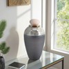 Modern Decorative Glass Jar with Lid - Elegant Home Accent - Resin & Metal Finish - Luxury Storage Container Living Room, Bedroom, Office - 2 of 4