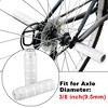 Unique Bargains Universal Aluminum Alloy BMX MTB Bicycle Rear Foot Pegs Footrests for 3/8" Axles 4 Pcs - 2 of 4