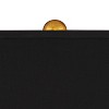 Possini Euro Design Judith Modern Mid Century Table Lamp 28 3/4" Tall Gold Black Fabric Rectangle Shade for Bedroom Living Room Bedside Nightstand - 3 of 4