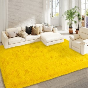 LOVEVOOK 8x10 Feet Area Rugs for Living Room Bedroom, Non-Slip Fluffy Soft Shag Rug, Plush Carpet for Home Dorm Decor Aesthetic - 1 of 4