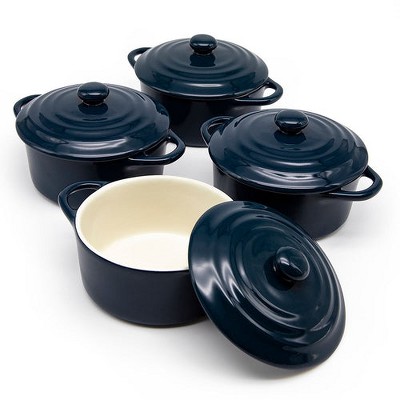 Rubbermaid Duralite Glass Bakeware 5pc Baking Dish Set With Shadow Blue  Lids : Target