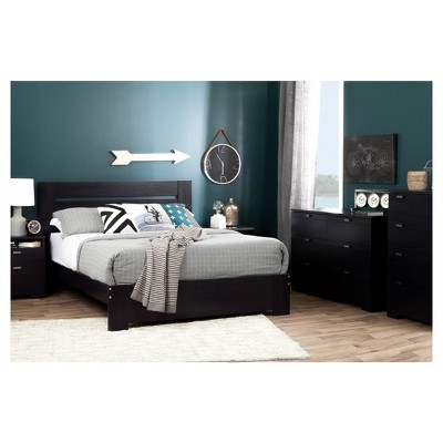 Black Onyx Double Vertical Nursery Dresser with Soft Close Drawer