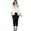 Dreams & Co. Plus Size Satin Trim Sleep Tee - 4 of 4