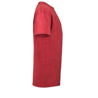 Men's XL Red Heather Cotton Blend Graphic Tee