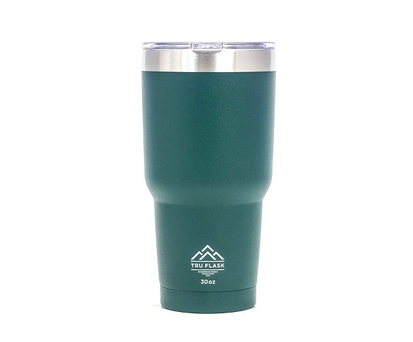 Truflask Double Vacuum Insulated 30 Oz Stainless Steel Travel Tumbler, Green