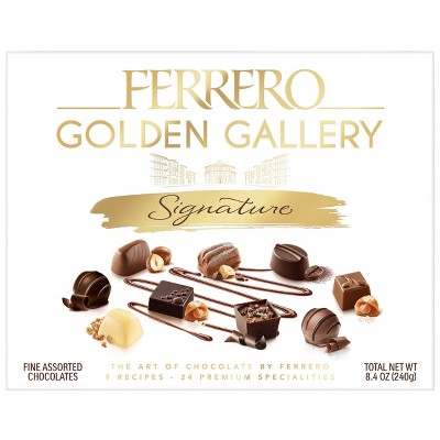 Ferrero Rocher Golden Gallery Chocolate Gift Box - 8.4oz/24ct