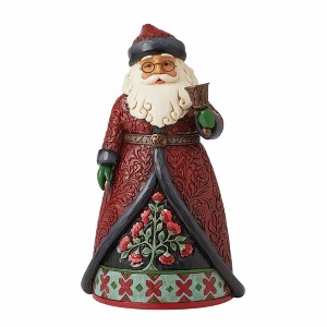 Jim Shore 8.0 Inch Christmas Bells Are Ringing Holiday Manor Santa Bell Santa Figurines - 1 of 3