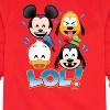 Boys' - Disney - Lol Emojis Long Sleeve Graphic T-Shirt - 2 of 4