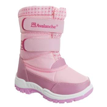 Avalanche Unisex Boys Girls Slip Resistant Faux Fur Lined Winter Snow Boots (Toddler)