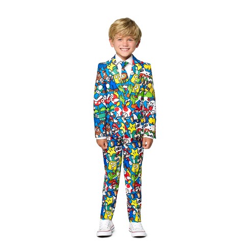 Opposuits Boys Suit Super Mario Multicolor Size 4 Target