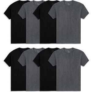 8 Pack Fruit Of The Loom Men's Active Lightweight Cotton Blend Undershirts - 1 of 4