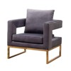 CAVINAS Polyester Accent Chair with Cut-Out Arms and Mid-Height Backrest,Modern Upholstered Living Room Chairs,Reading Chairs for Living Room - 2 of 4
