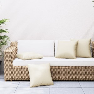 vidaXL Sofa Cushions 4 pcs Cream 23.6"x23.6" Fabric - 1 of 4