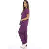 Just Love Scrub Set - 6 Pocket Medical Uniform - (V-Neck with Cargo Pant Nurse Set) - 2 of 3