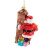 Huras 7.75 In Santa W/ Grandfather Clock Ornament Chimes Christmas Time Tree Ornaments - 2 of 3