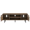 Chic Crate - Bryner Mid-Century Rustic Oak TV Stand for 70" TVs w/ Storage & Cable Management - 2 of 4