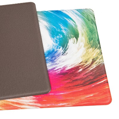 Multicolor Contemporary Waves Anti-Fatigue Standing Mat 18"x47"