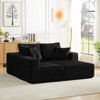 Dolonm L-shaped Modular Combination Sofa,Deep Seat Corduroy Sofa with Armrests, Compressed Boneless Sofa, No Assembly,for Living Room,Bedroom - 4 of 4