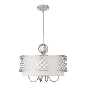 Livex Lighting Arabesque 4 - Light Chandelier in  Brushed Nickel - 1 of 1