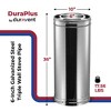 DuraVent 6DP-36 DuraPlus 36 x 6 Galvanized Steel Triple Wall Stove Pipe - 2 of 4