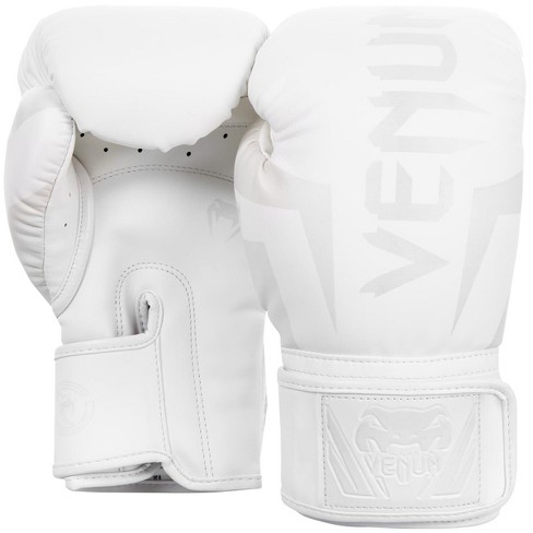 Venum Elite Evo Boxing Gloves - Khaki/Silver 12 oz