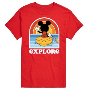 Men's - Disney - Mickey Kayak Explore Short Sleeve Graphic T-Shirt - 1 of 4
