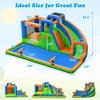 Costway Inflatable Water Slide Giant Splash Pool with Dual Climbing Walls & 680W Blower - 3 of 4