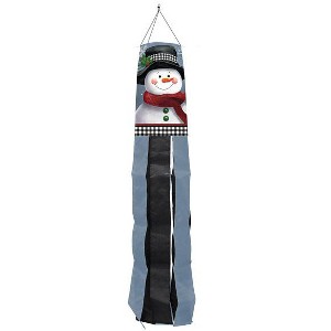 Briarwood Lane Winter Smiling Snowman Windsock Wind Twister 40x6 - 1 of 2