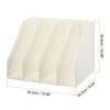 Unique Bargains Plastic Collapsible Retractable Office File Holder 4 Compartments - 2 of 4