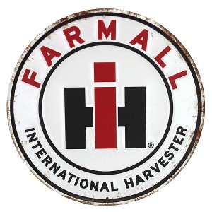 International Harvester Farmall Sign, 12in Round, Embossed BAR2444 - 1 of 1