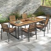 Costway Outdoor Chair Cushion Set of 2/4/6 Waterproof Fade-Resistant Olefin Seat Cushions Brown/Navy/Gray/Black - 2 of 4
