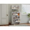Bella Depot 31"W Multi-Functional  Shoe Cabinet with Wall Cabinetwith 2 Flip Drawers Versatile Side Cabinet for Hallway, Bedroom, Apartment - 3 of 4