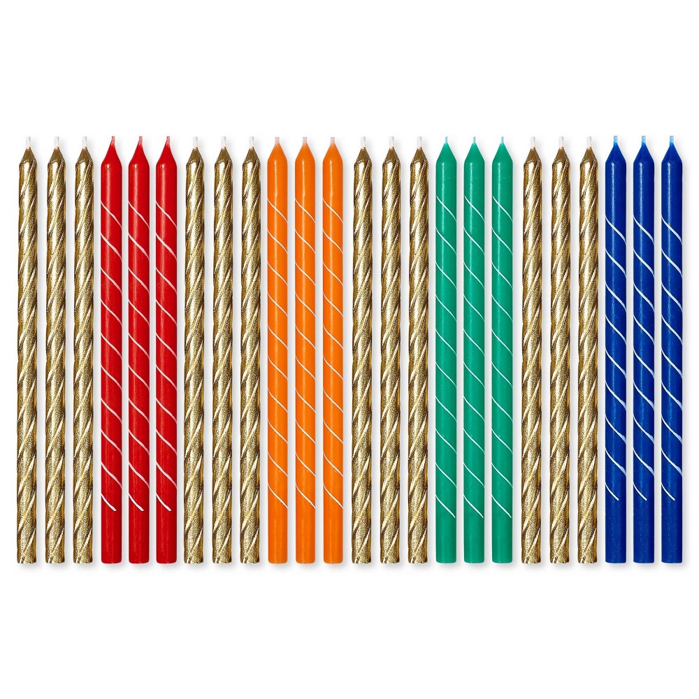 24ct Taper Candles Primary Mix - PAPYRUS