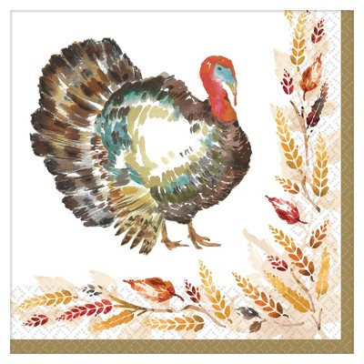 Classic Thanksgiving Disposable Napkins