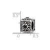 Black Bow Jewelry Sterling Silver Square Cubic Zirconia Bead Charm - 4 of 4