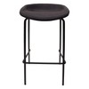 LeisureMod Servos Modern Barstool with Upholstered Faux Leather Seat and Powder Coated Iron Frame - image 4 of 4