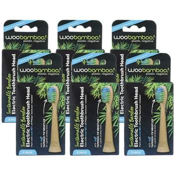 Woobamboo Sustainable Bamboo Electric Replaceable Toothbrush Head - Case of 6/6 ct