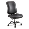 Safco Optimus High Back Big and Tall Chair, Vinyl, Supports Up to 400 lb, 19" to 22" Seat Height, Black - 2 of 2
