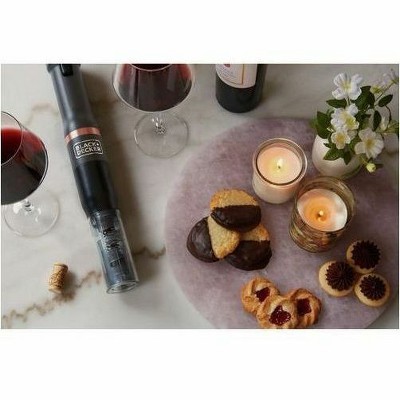 Black Stainless Steel Kitchen Wand Wine Opener Attachment