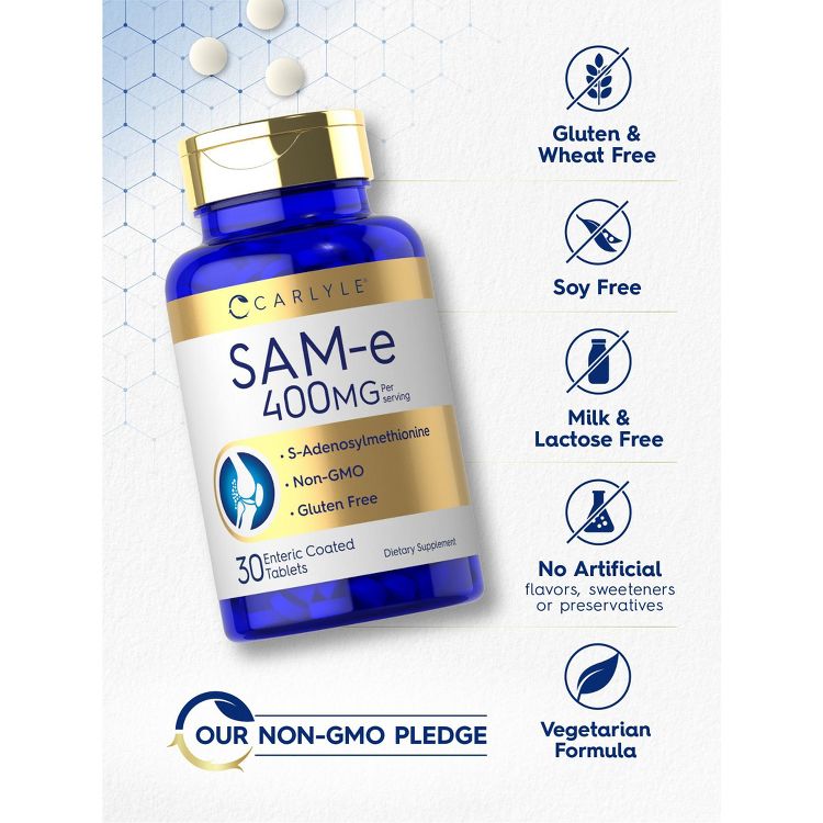 Carlyle SAM-e 400mg | 30 Tablets, 4 of 7