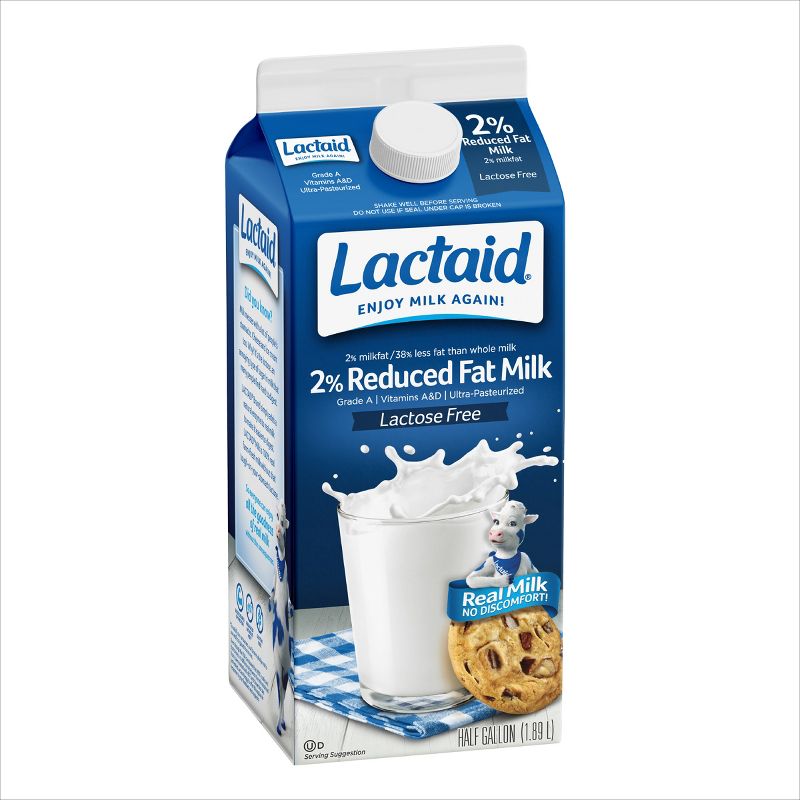 Lactaid Lactose Free 2% Reduced Fat Milk - 0.5gal, 6 of 8