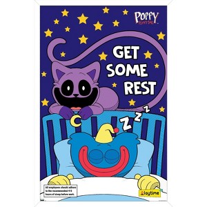 Trends International Poppy Playtime - Huggy Wuggy Get Some Rest Framed Wall Poster Prints - 1 of 4