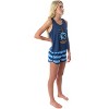 Harry Potter Women's Hogwarts House Crest Racerback Tank and Shorts Pajama Lounge Set - 2 of 4