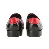 Gino Vitale | Men's Handcrafted Genuine Leather Brogue Contrast Dress Shoe Black Red 13 - image 4 of 4