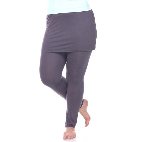  Stretch Is Comfort Womens Foldover Plus Size Yoga Pants All  Charcoal Gray 2X